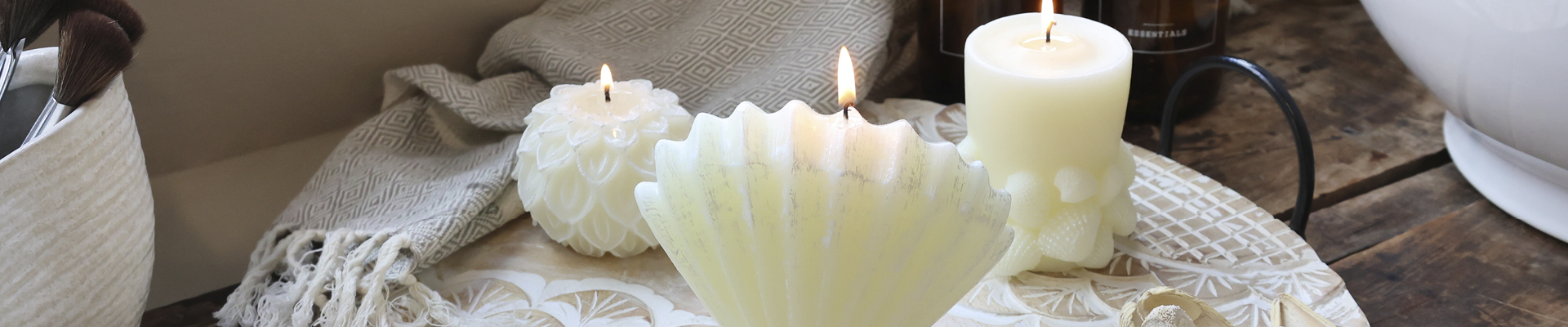 Bougies et serviettes