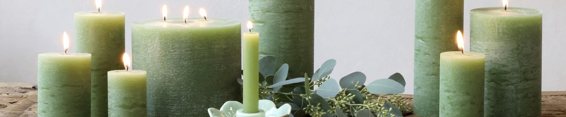 Bougies et serviettes