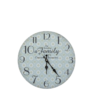Wanduhr m. Muster