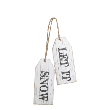 Skilt Let It Snow