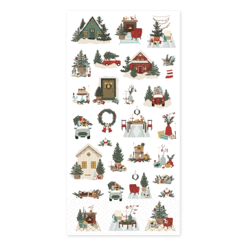 Napkin w. Christmas motifs
