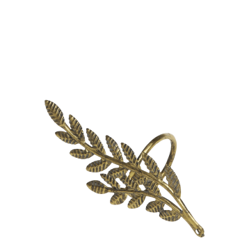 Anneau de serviette avec feuille