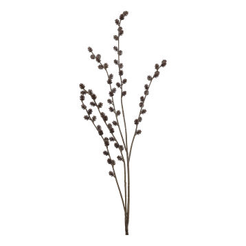 Fleur Branch w. pine cones & glitter