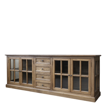 Marseille Vitrine m. 4 låger og 4 skuffer
