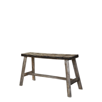 Bænk m. mønster på sæde