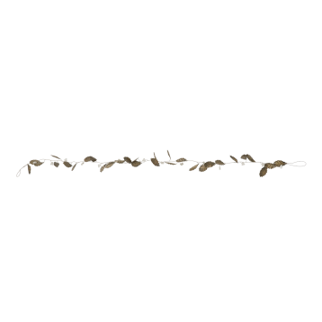 Ranke m. blade og perler