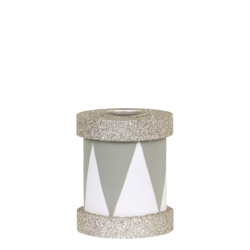 Lysestage tromme m. glimmer