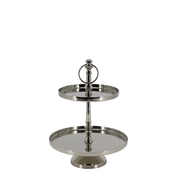 Etagere m. 2 runde fade