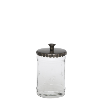 Candlestick w. lid for taper candle