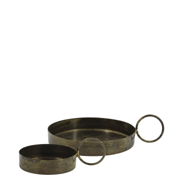 Tray w. handle set of 2