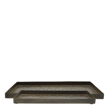 Tray w. pattern set of 2