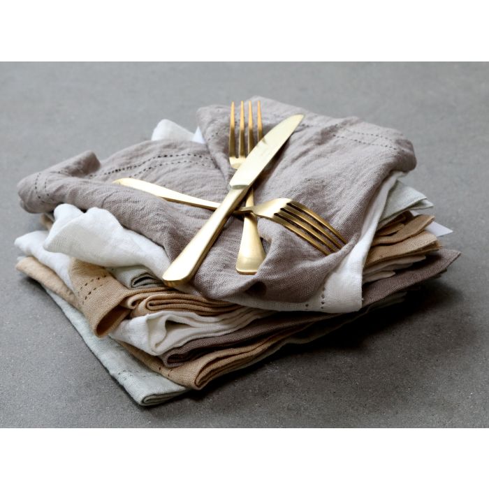 Amiens Napkin w. perforated edge set/4