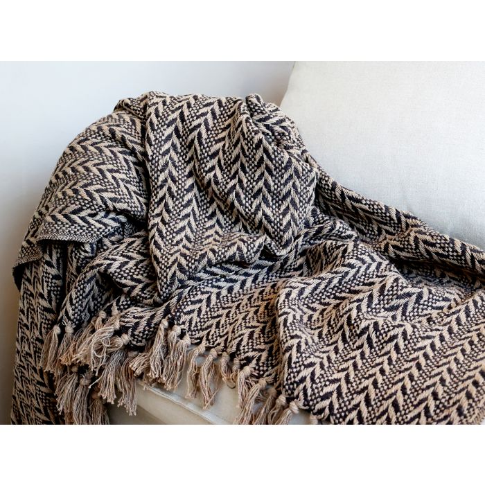 Aix Plaid af overskudsgarn