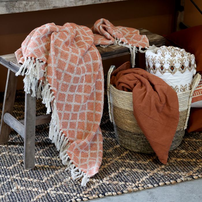 Aix Plaid af overskudsgarn