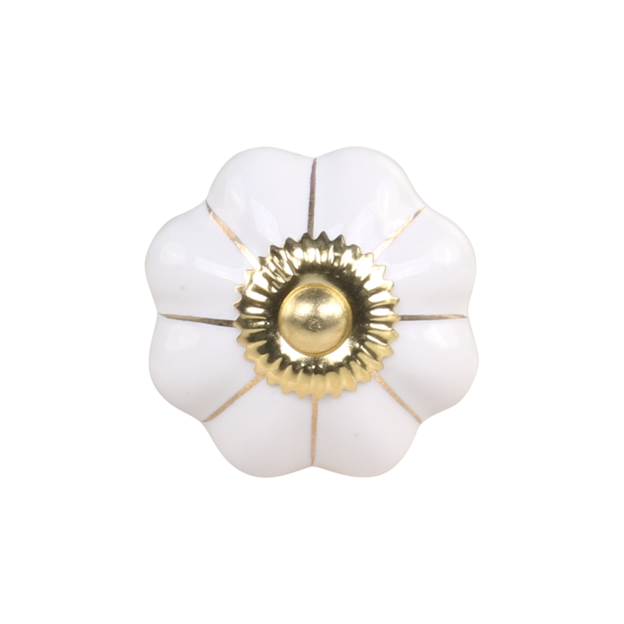 Knob w. flower