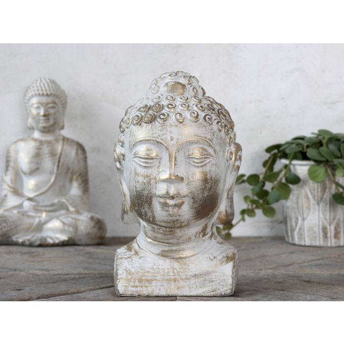 Vittel Buddha m. guld mønster
