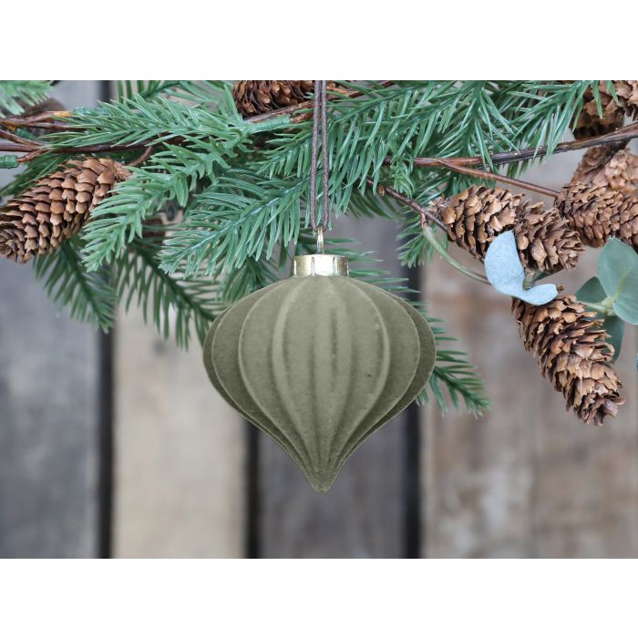 Weihnachtskugel velour