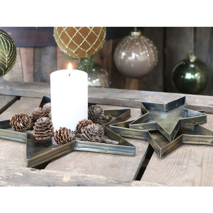 Tablett Stern Set von 3