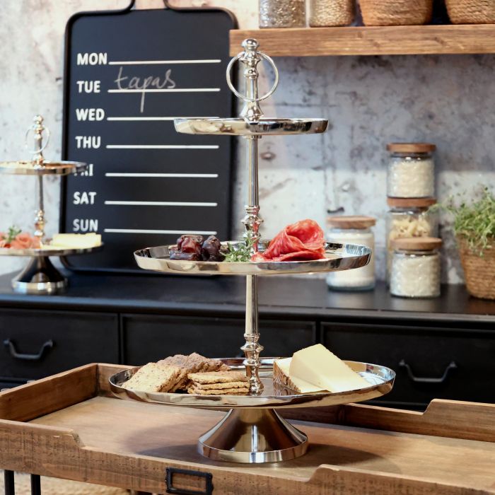 Etagere m. 3 ovale fade