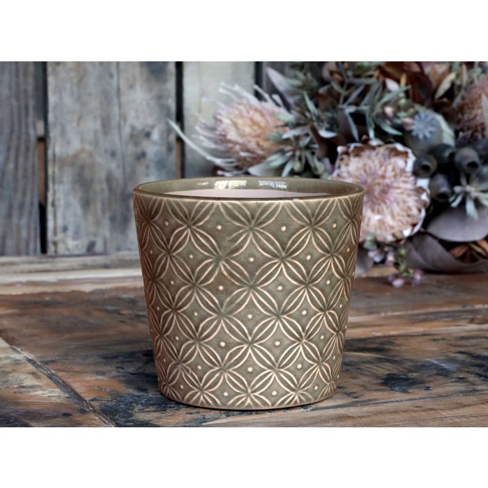 Flowerpot w. pattern