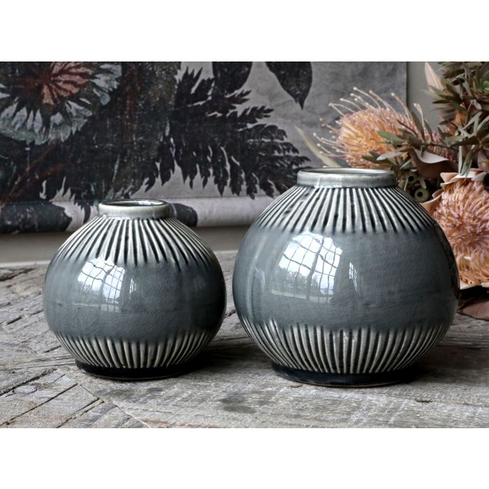 Alsace Vase m. stribet mønster