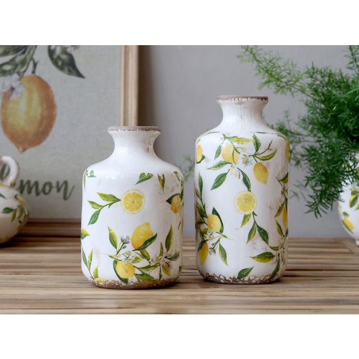 Limone Flaske m. citronmotiv