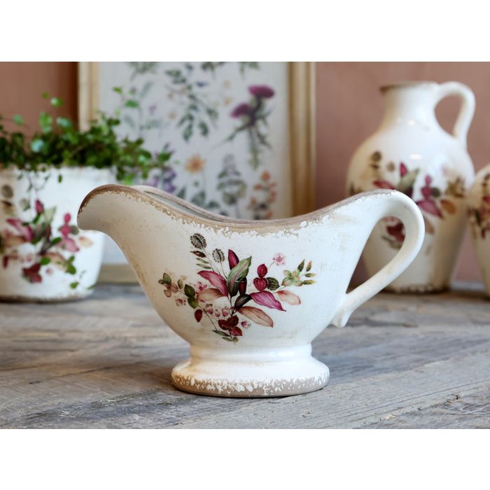 Florac Skål m. blomstermotiv