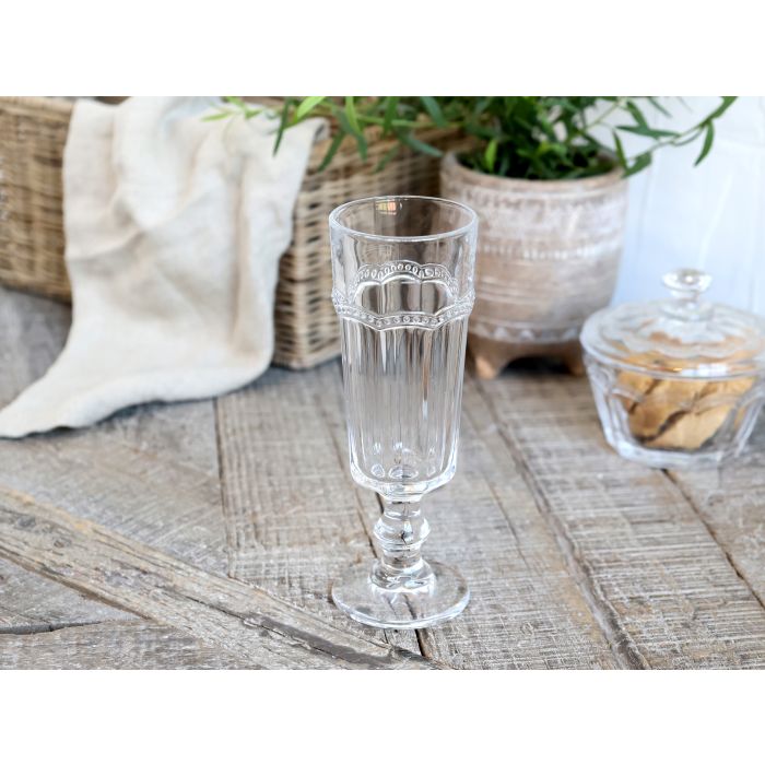 Antoinette Champagneglas m. perlekant