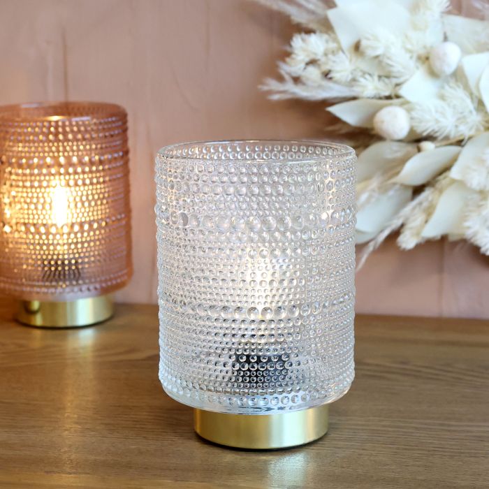 Lampe LED m. mønster