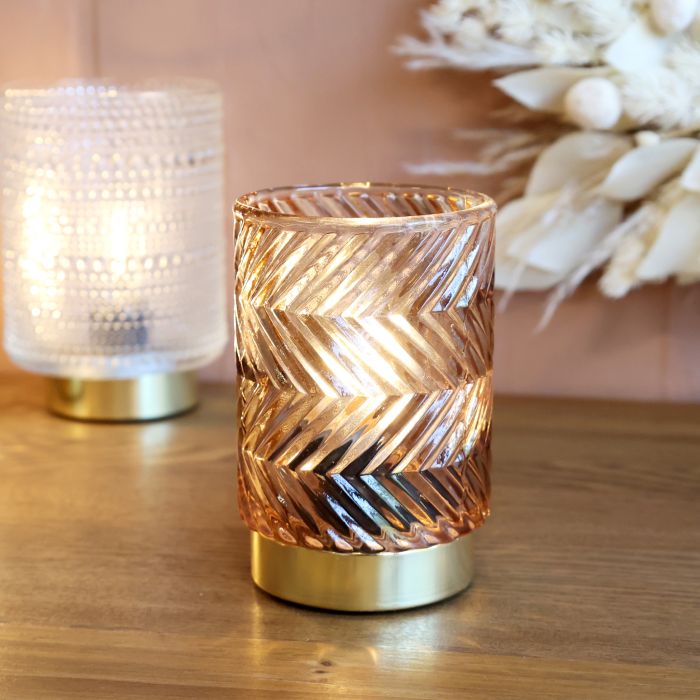 Lampe LED m. mønster
