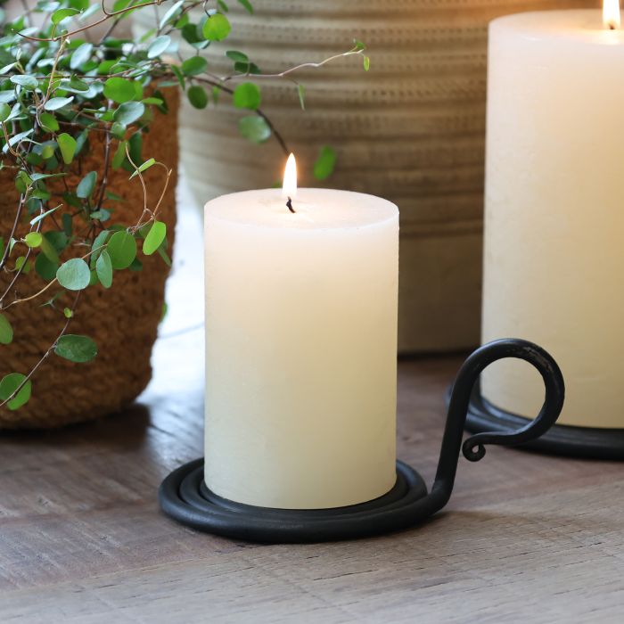 Chamberstick for pillar candle