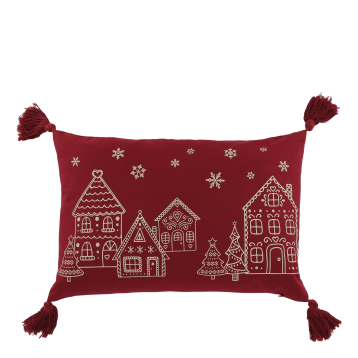 Aix Kissebezug mit Quasten & Häusern