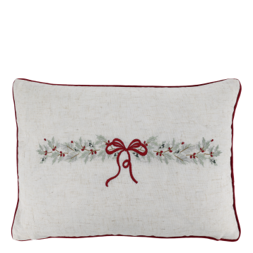 Aix Pudebetræk m. sløjfe og ranke broderi