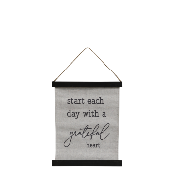 Leinwandbild zum Aufhängen mit Text