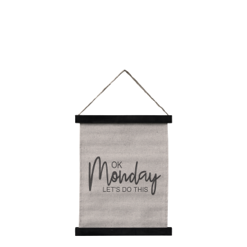 Leinwandbild zum aufhängen m. Text