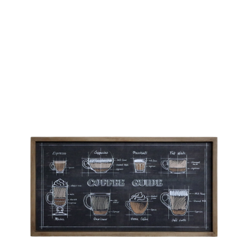 Image avec motif café et cadre naturel