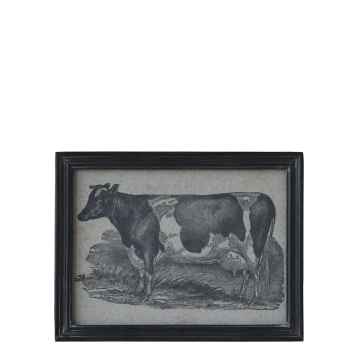 Image avec motif animalier et cadre noir