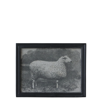 Image avec motif animalier et cadre noir