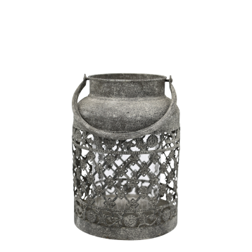 Laterne mit Henkel und Muster