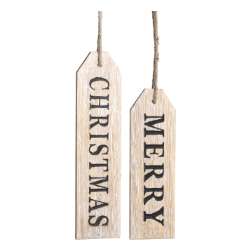 Signes Merry Christmas set de 2