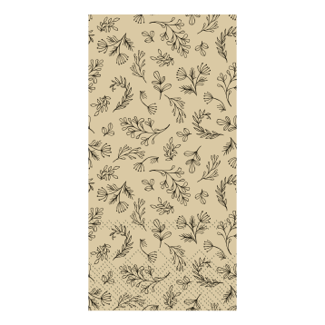 Napkin w. leaves