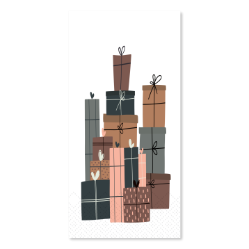 Serviette avec cadeaux