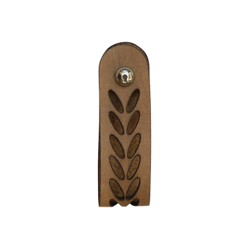 Strap w. hole pattern leather