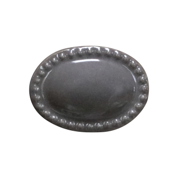 Knob w. pearl edge handmade