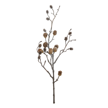 Fleur Branche avec cônes et paillettes