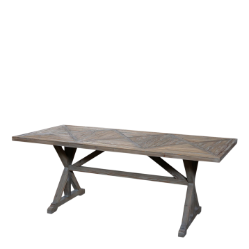 French Dining Table in recycled wood