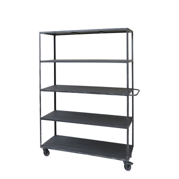 Shelving Unit on wheels w. 4 shelves