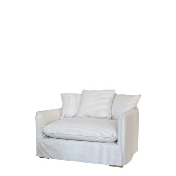 Malo Stol i hør m. 3 puder