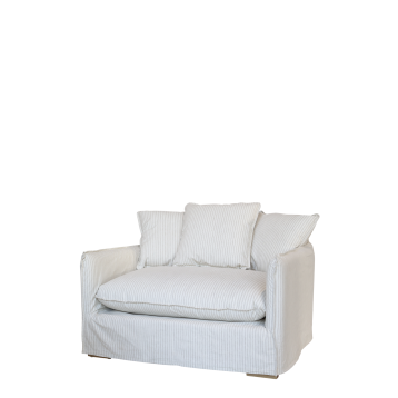 Malo Chair in linen w. 3 pillows