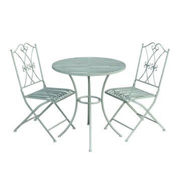 Table Bistro set a. 2 chaises et 1 table